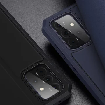 Pouzdro DUX DUCIS Skin X s flipovým krytem pro Samsung Galaxy A72 4G modrý