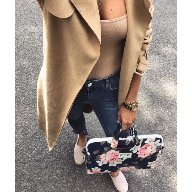 Torba Canvaslife Aktentasche für Laptop Macbook 15-16 Navy Rose