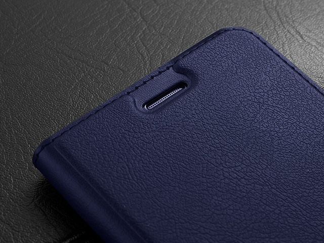 Kožené puzdro Flip Wallet Alogy pre Apple iPhone 11 Navy