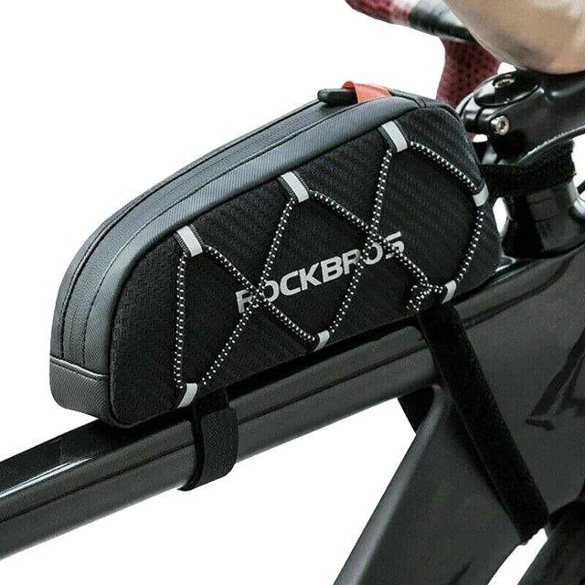 ROCKBROS 039BK BIKE BAG FOR FRAME 1L WITH BRAID WATERPROOF BLACK