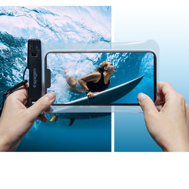 Універсальний водонепроникний чохол для 6.9 Spigen A601 IPX8 Crystal Clear