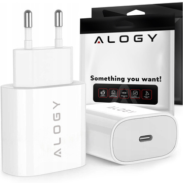 Ładowarka sieciowa Alogy szybka USB-C Type C PD 20W Biała