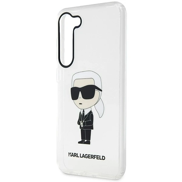 Protective phone case Karl Lagerfeld KLHCS23MHNIKTCT for Samsung Galaxy S23 Plus S916 transparent hardcase Ikonik Karl Lagerfeld