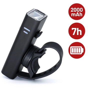 Svetlo na bicykel Predné LED predné svetlo Osvetlenie na bicykel Vodotesné IPX5 Alogy P12 Bike Light Black