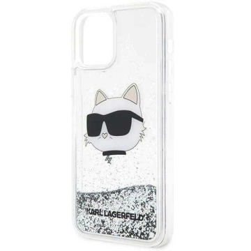 Захисний чохол Karl Lagerfeld KLHCP12MLNHCCS для Apple iPhone 12 /12 Pro 6.1" silver/silver hardcase Glitter Choupette Head