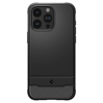 Etui Spigen Rugged Armor Mag Magsafe für Apple iPhone 15 Pro Mattschwarz