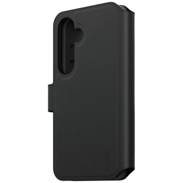 CARE Case for Samsung Galaxy S25 by PanzerGlass Feature Tango Wallet 2in1 Black