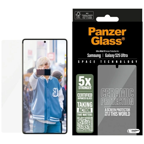 Szkło ceramiczne do Samsung Galaxy S25 Ultra PanzerGlass Ceramic Screen Protector