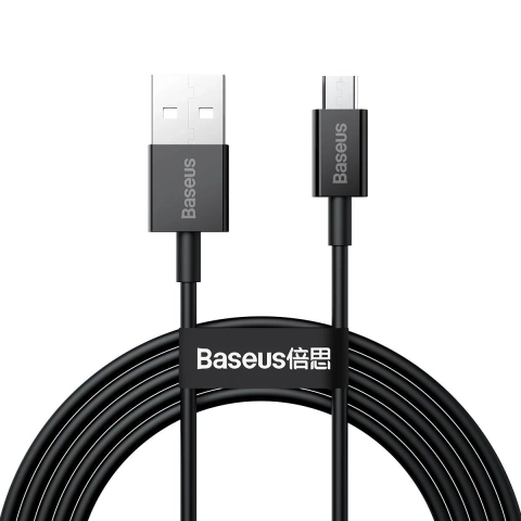 Kábel USB do micro USB Baseus Superior Series, 2A, 2m (černý)