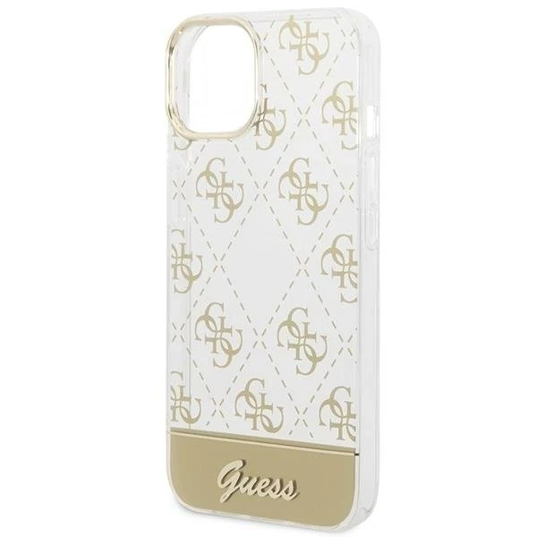 Etui Guess GUHCP14MHG4MHG do Apple iPhone 14 Plus 6,7" złoty/gold hardcase 4G Pattern Script