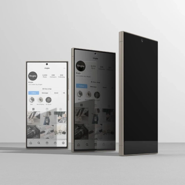 Ringke Easy Slide 2-balenie tvrdeného skla pre Samsung Galaxy S24 Ultra Privacy