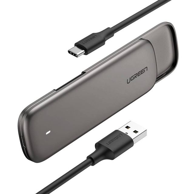 Корпус M.2 UGREEN CM238 SSD, B-ключ, NGFF, 6 Гбіт/с, USB-C 3.1 Gen.2 (сірий)