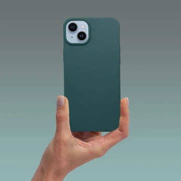 Ochranné pouzdro MATT case pro iPhone 15 Plus, tmavě zelené