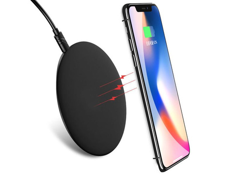 USAMS 10W US-CD24 indukční nabíječka iPhone 8 X MFI černá