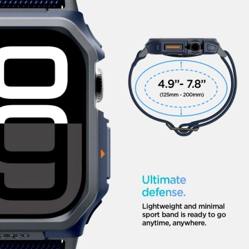 Řemínek pro APPLE WATCH 10 (46MM) NAVY SPIGEN LITE FIT PRO