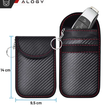 Alogy anti-theft key case signal blocking pouch 13x8.2cm