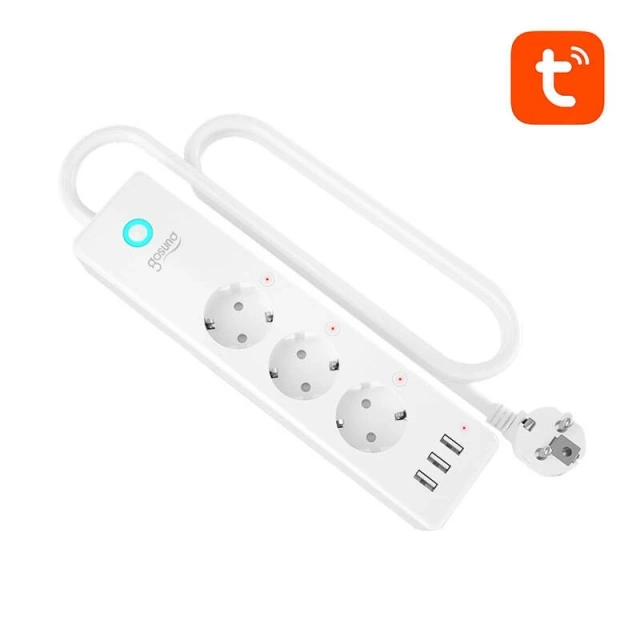 Gosund P1 PLUS Inteligentný WiFi napájací kábel (3x AC, 3x USB-A)