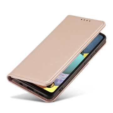 Magnet Card Case for Samsung Galaxy A12 5G cover card wallet stand pink