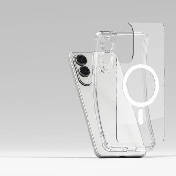 Etui do Samsung Galaxy S25 Edge Ringke Fusion Magnetic MagSafe Clear