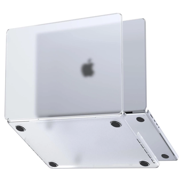 Захисний чохол для Apple Macbook Pro 16 - M1/M2/M3/M4 2021-2024 2025 Alogy AirGuard™ Flexible Case матовий прозорий білий