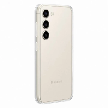 Kryt Samsung Frame Cover pro pouzdro Samsung Galaxy S23 s vyměnitelnými zadními stranami bílé