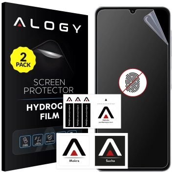 2x Folia "MATOWA" do Samsung Galaxy A06 5G Hydrożelowa Alogy HydroSkin Matte Pro™ na ekran do etui "BEZ ODCISKU PALCÓW"