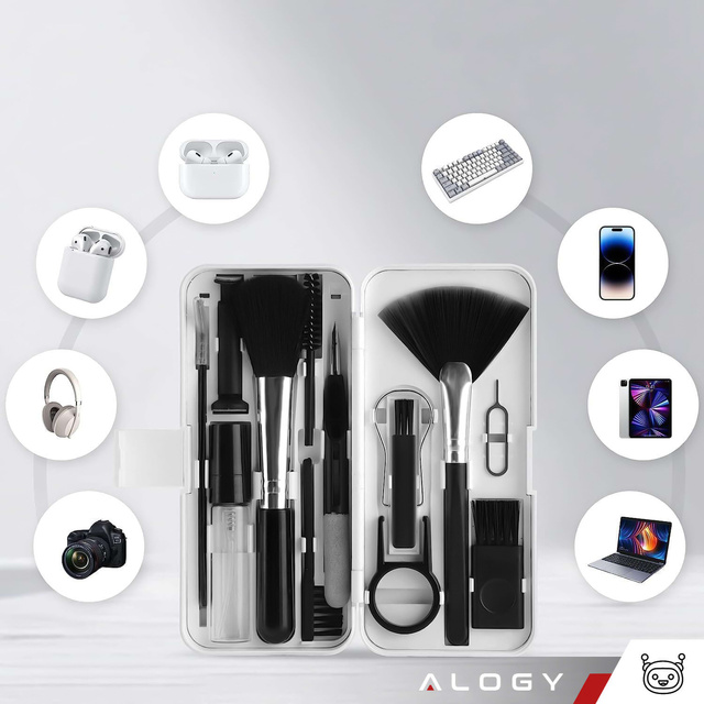 Sada na čištění klávesnice sluchátek 18 v 1 multifunkční kartáč SIM Key Cleaner Alogy Set