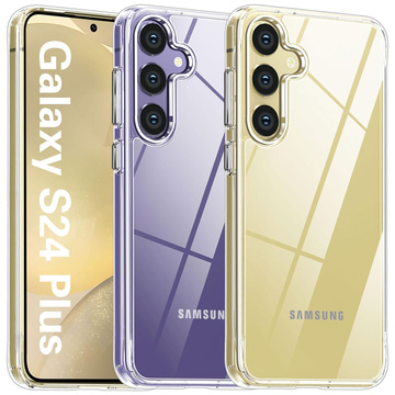 Hülle für Samsung Galaxy S24 Plus 3mk Armor Case Klares Gehäuse gepanzerte Rückseite transparent