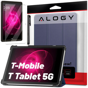 Pouzdro pro T-Mobile T Tablet 5G 10,36" pouzdro na tablet Alogy Book Cover Case Navy Blue
