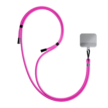 Univerzální šňůrka na chytrý telefon 3mk EasyClip Pink (černá)