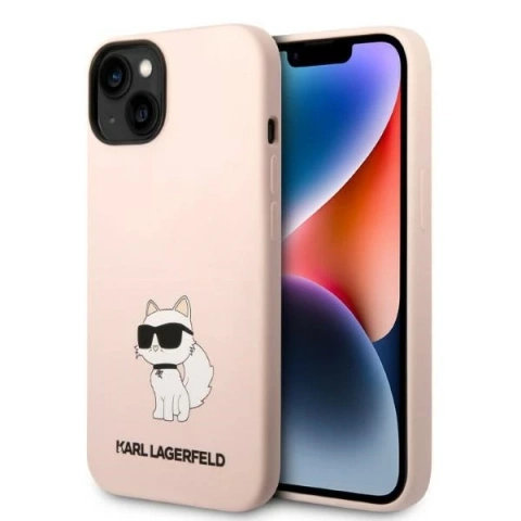 Etui Karl Lagerfeld KLHCP14MSNCHBCP do iPhone 14 Plus 6,7" hardcase Silicone Choupette