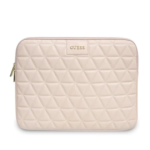 Guess Sleeve GUCS13QLPK 13" różowy /ružový prešívaný