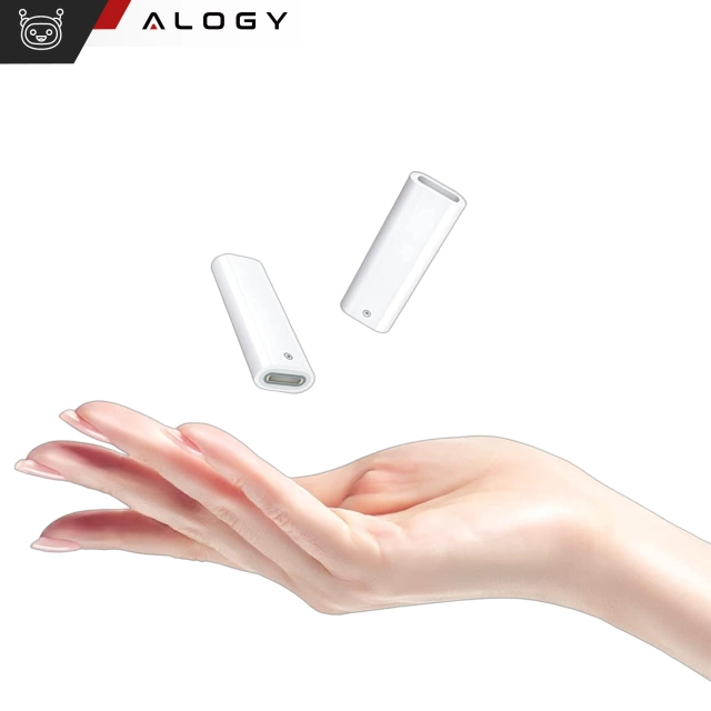 Alogy Magnetischer Stylus-Stift, Notiz- und Skizzenstift für Apple iPad Pro/Air/Mini, Weiß