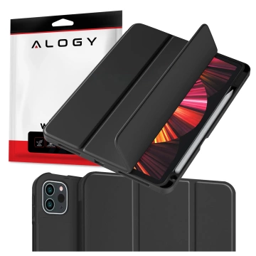 Alogy Book Cover Pencil Case Ochranné pouzdro s držákem na pero pro Apple iPad Air 4 2020 / Air 5 2022 10,9" černý