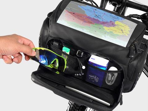 Case bag bicycle pannier bicycle holder Wildman Bag GS6 4l 7 inches Black