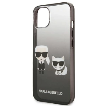 Karl Lagerfeld KLHCP13STGKCK iPhone 13 mini 5,4" pevný obal czarny/black Gradient Ikonik Karl