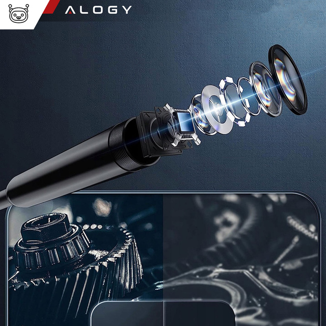 Kamera je vybavena endoskopem micro USB USB-C USB Full HD 3m 8mm Endoskop Alogy Hard Wire