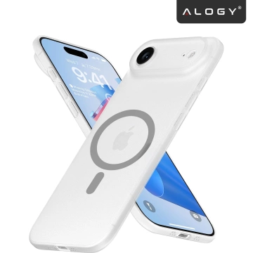 Hülle für Apple iPhone 16 Pro Max Alogy MagSafe Hybrid Matte Case Matte Cover mit Linsenschutz Schwarz