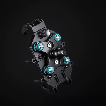 Držák na motorku KEWIG M11B pro telefon s QC 3.0 15W Qi nabíječkou černý
