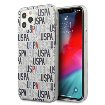 Puzdro na telefón US Polo Logo Mania Collection iPhone 12/12 Pro 6,1". biela/biela