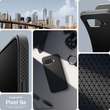 Захисний чохол Spigen Liquid Air чорного кольору для Google Pixel 9a