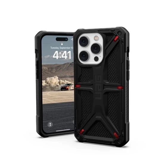 UAG Monarch - protective case for iPhone 14 Pro (kevlar black)
