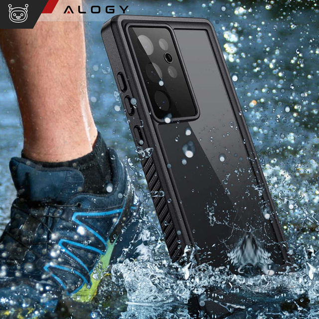 Водонепроникний чохол для Samsung Galaxy S23 Ultra 360 Alogy Armor IP68 зі шнурком Black
