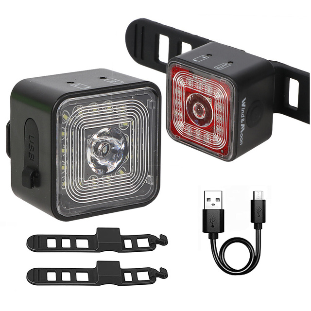 Lampka rowerowa 2w1 Alogy Bike Rear+Front Light Smart Latarka na rower wodoodporne światło na przód i tył 120lm IP66