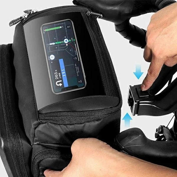 Wildman 3L GS6 Bike Handlebar Bag Waterproof for Smartphone