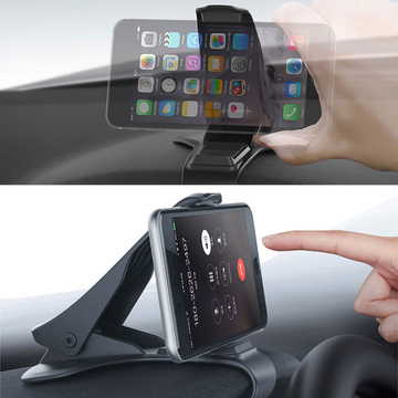 Black car holder with dashboard clip