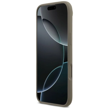 Etui Guess do iPhone 17 Air Silicone Big 4G Script Brown