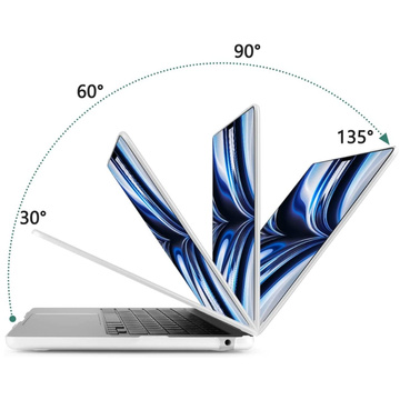 Pevné puzdro Alogy pre Apple Macbook Air 13 2022 M2 Matte White Bag do 15,6"