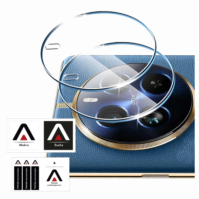 2x Загартоване скло для об'єктива камери для Realme 12 PRO / Realme 12 PRO PLUS 5G Alogy Прозора