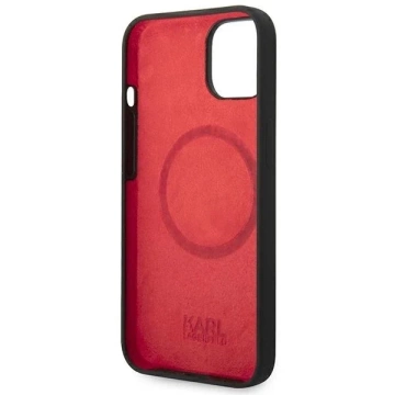 Чохол Etui Karl Lagerfeld KLHMP14MSLMP1K для iPhone 14 Plus 6,7" Hardcase Silicone Plaque Magsafe